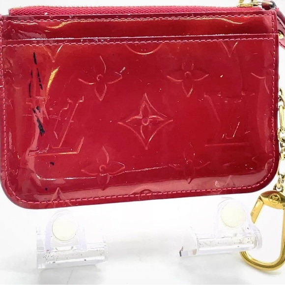 Authentic Louis Vuitton Vernis Red Pochette Cles - Picture 4 of 8